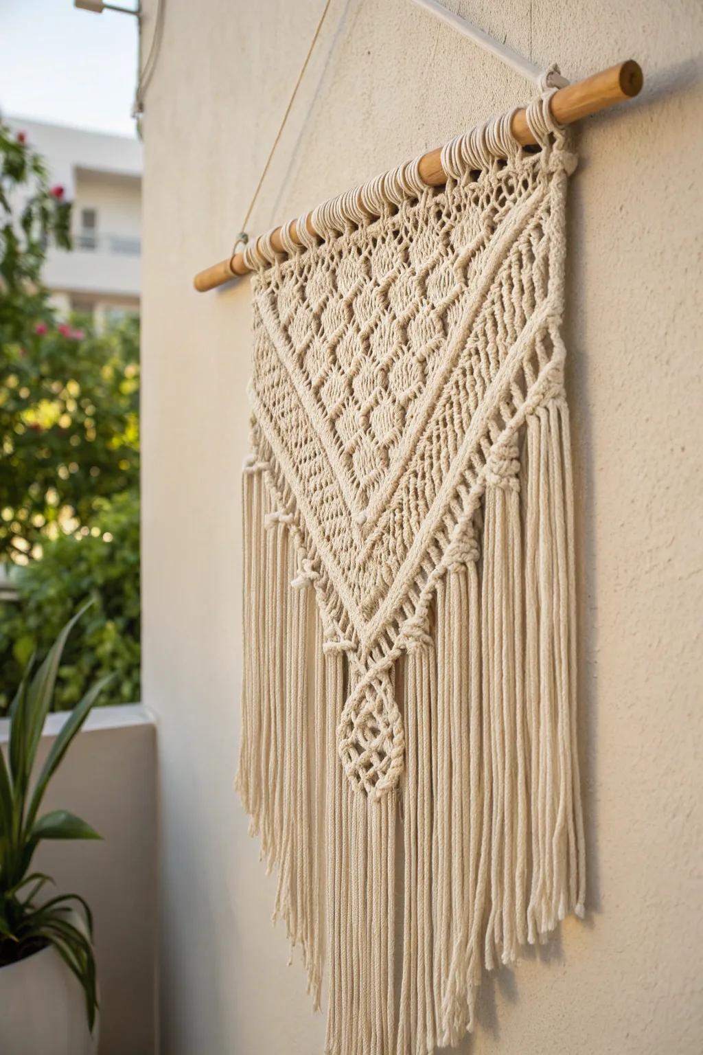 Elevate your space with the timeless beauty of handcrafted macramé art.