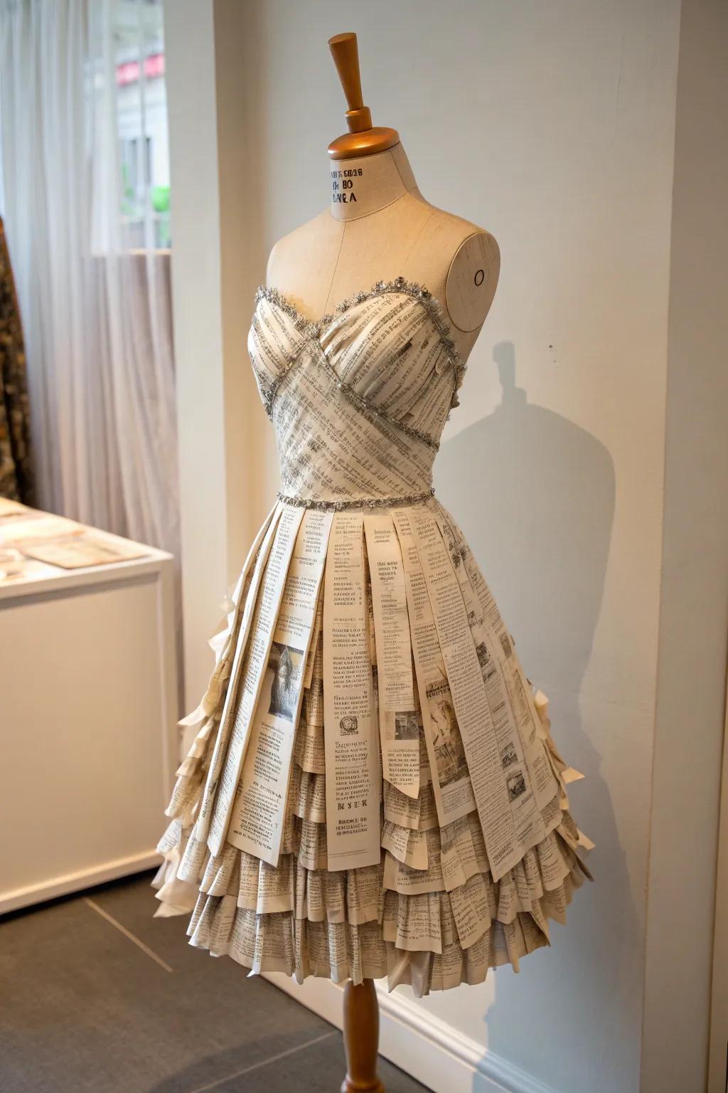 Newspaper Chic: Where Sustainability Meets Style.