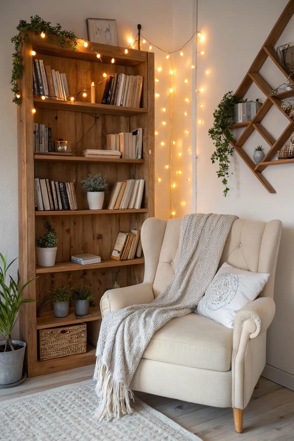Transform any corner into a serene reading retreat with minimalist charm and bohemian warmth. 📚✨