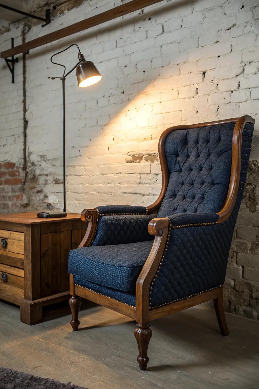 Transform old into gold: Revamp your man cave with repurposed furniture gems.