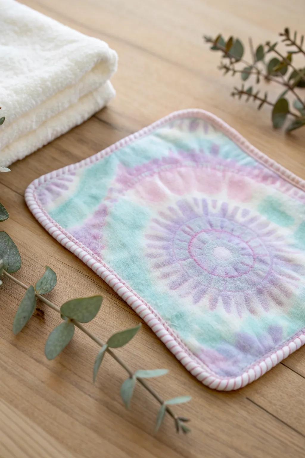 Discover the art of tie-dye on unexpected canvases with a touch of Scandinavian simplicity.