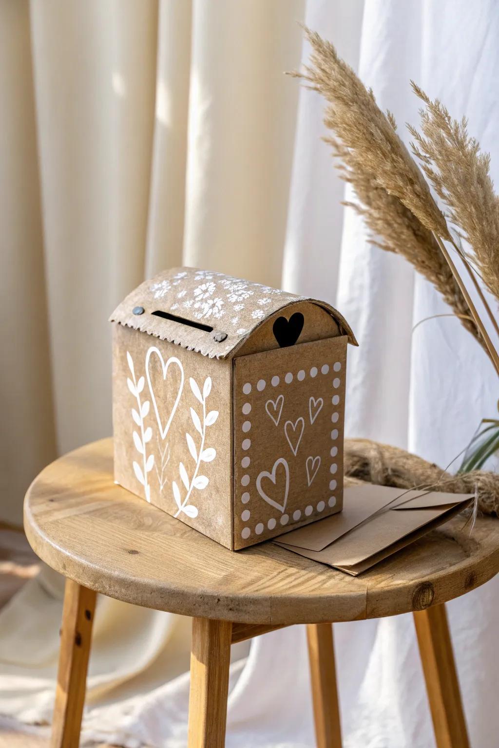 Craft your own Miniature Heart Mailbox this Valentine's Day for a touch of handmade charm!