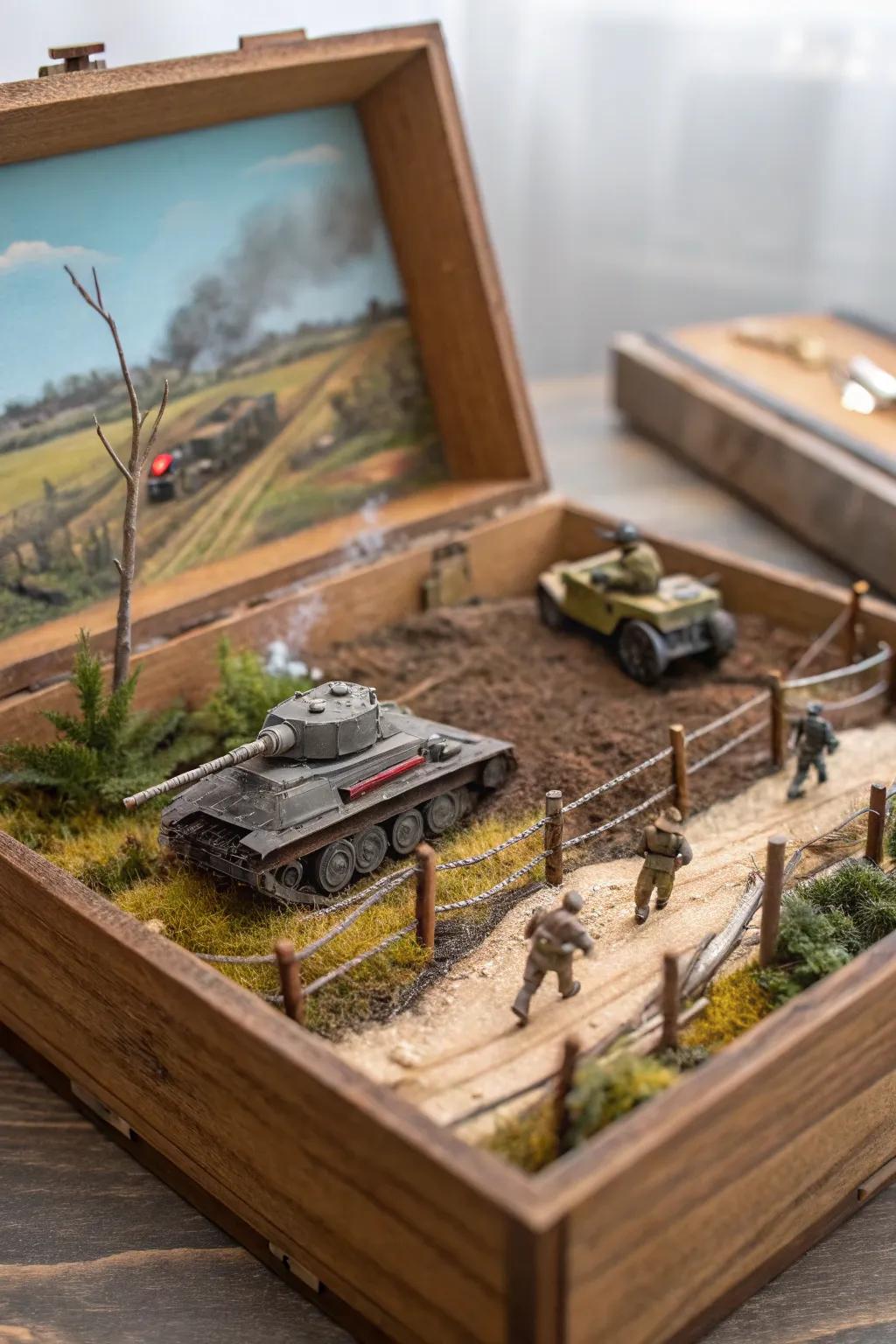 Craft your own piece of history with a battlefield in a box—where every detail tells a story.