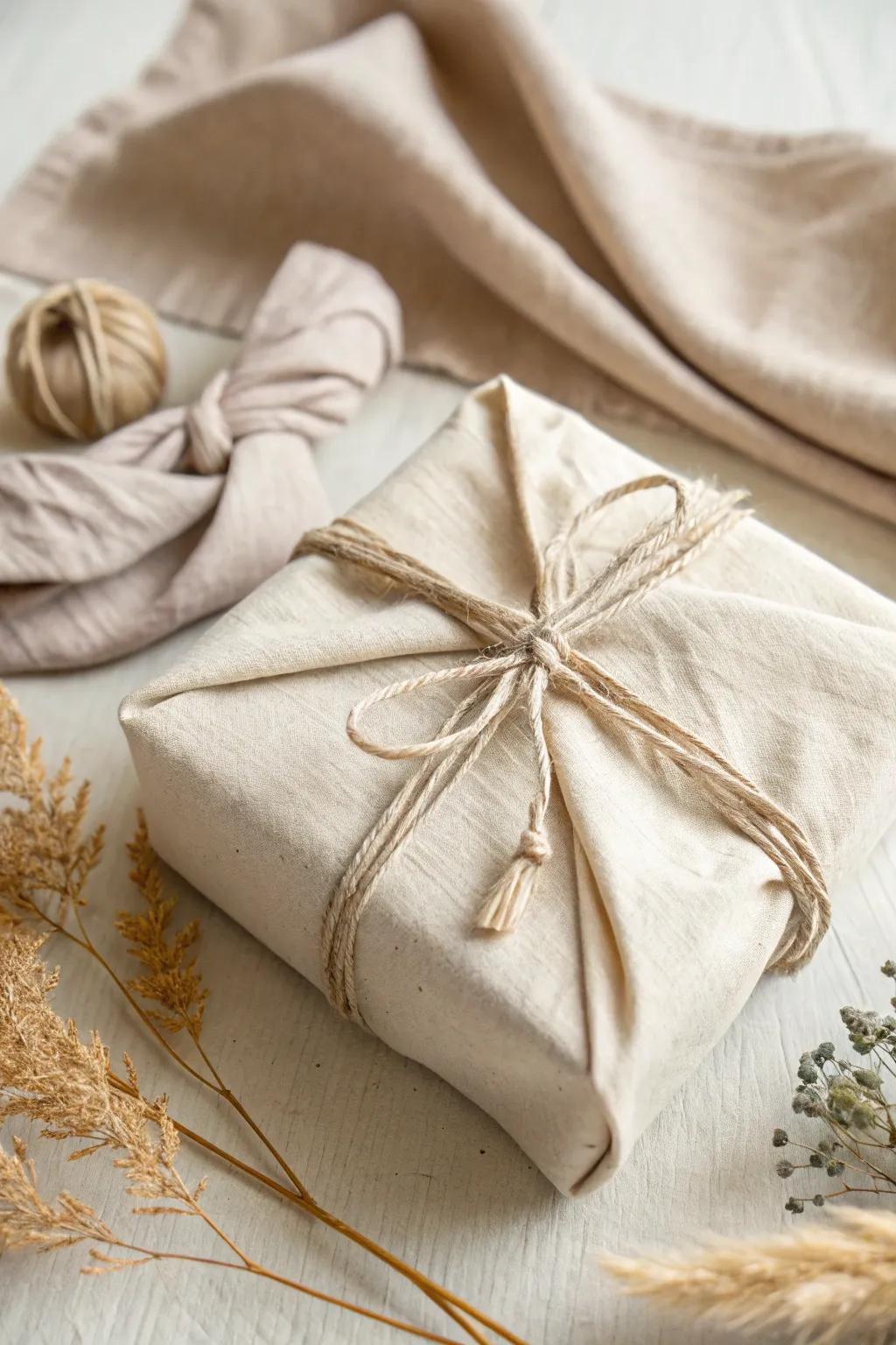 Give your gifts a personal touch with eco-friendly fabric wrap. Beautiful, reusable, and uniquely yours.