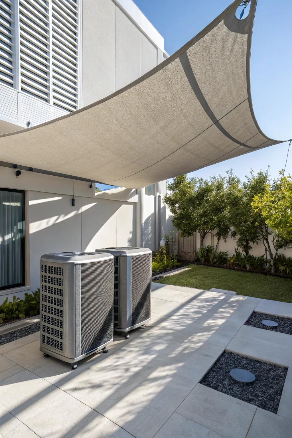 Elevate your outdoor space with the perfect blend of style and function using modern shade sails.