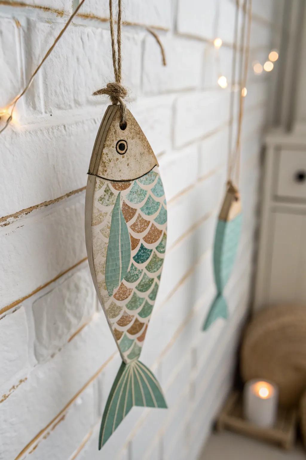 Catch creativity and inspiration with this 'Fisher of Men' craft idea! 🎣✨ #ScandinavianStyle #BohoChic #BibleCrafts
