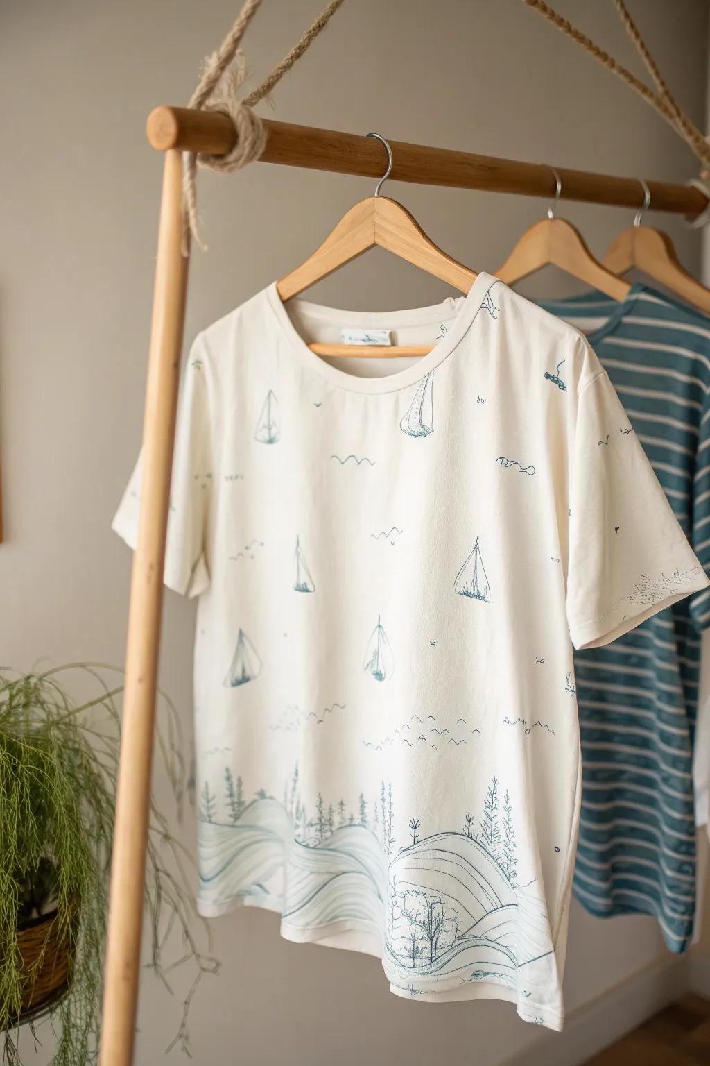 Set the mood with nautical-inspired birthday squad shirts for your beach party.