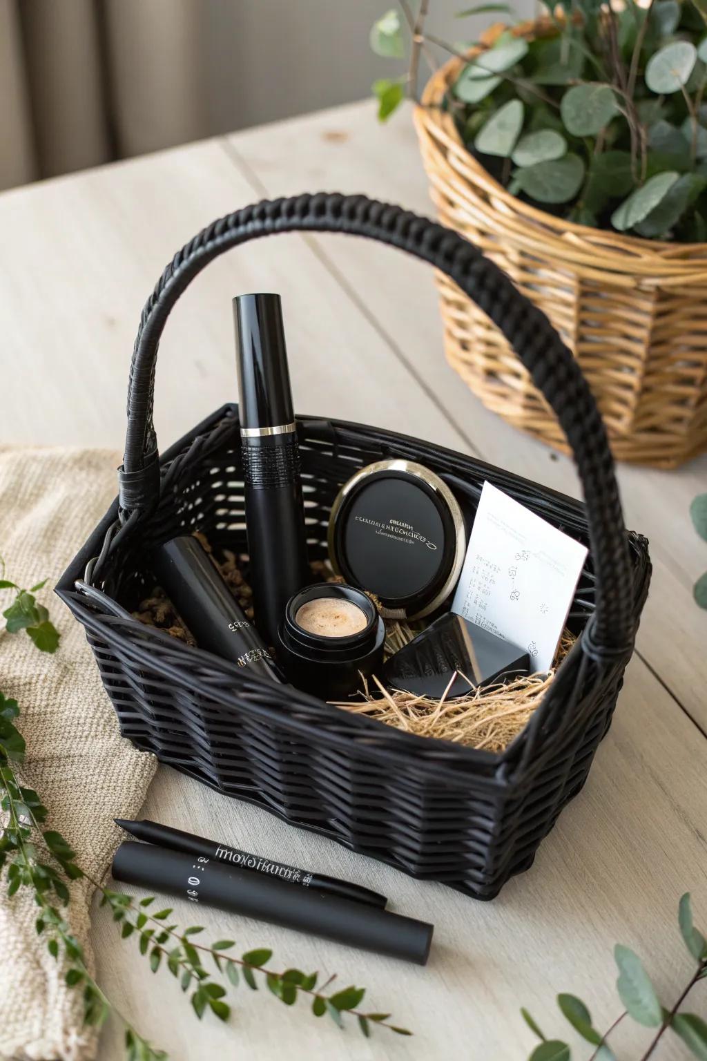 Discover the allure of simplicity with these black beauty essentials, perfect for the makeup enthusiast in your life.