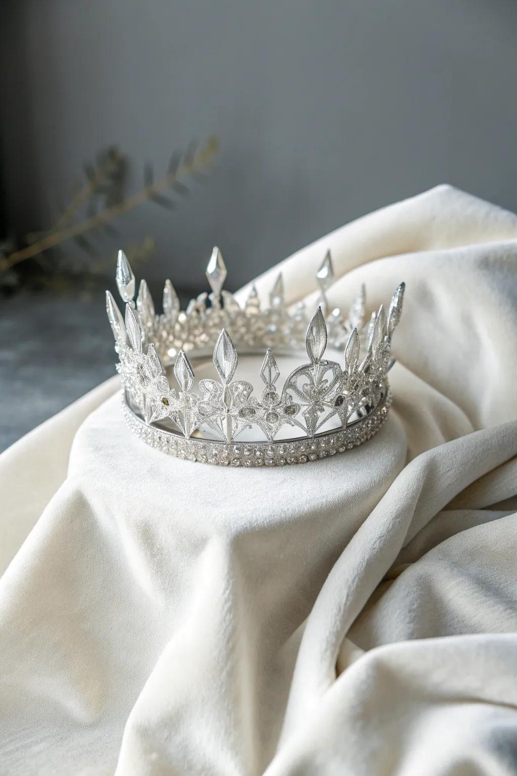 Embrace the elegance of the White Witch with this enchanting ice crown, perfect for a touch of frosty majesty.