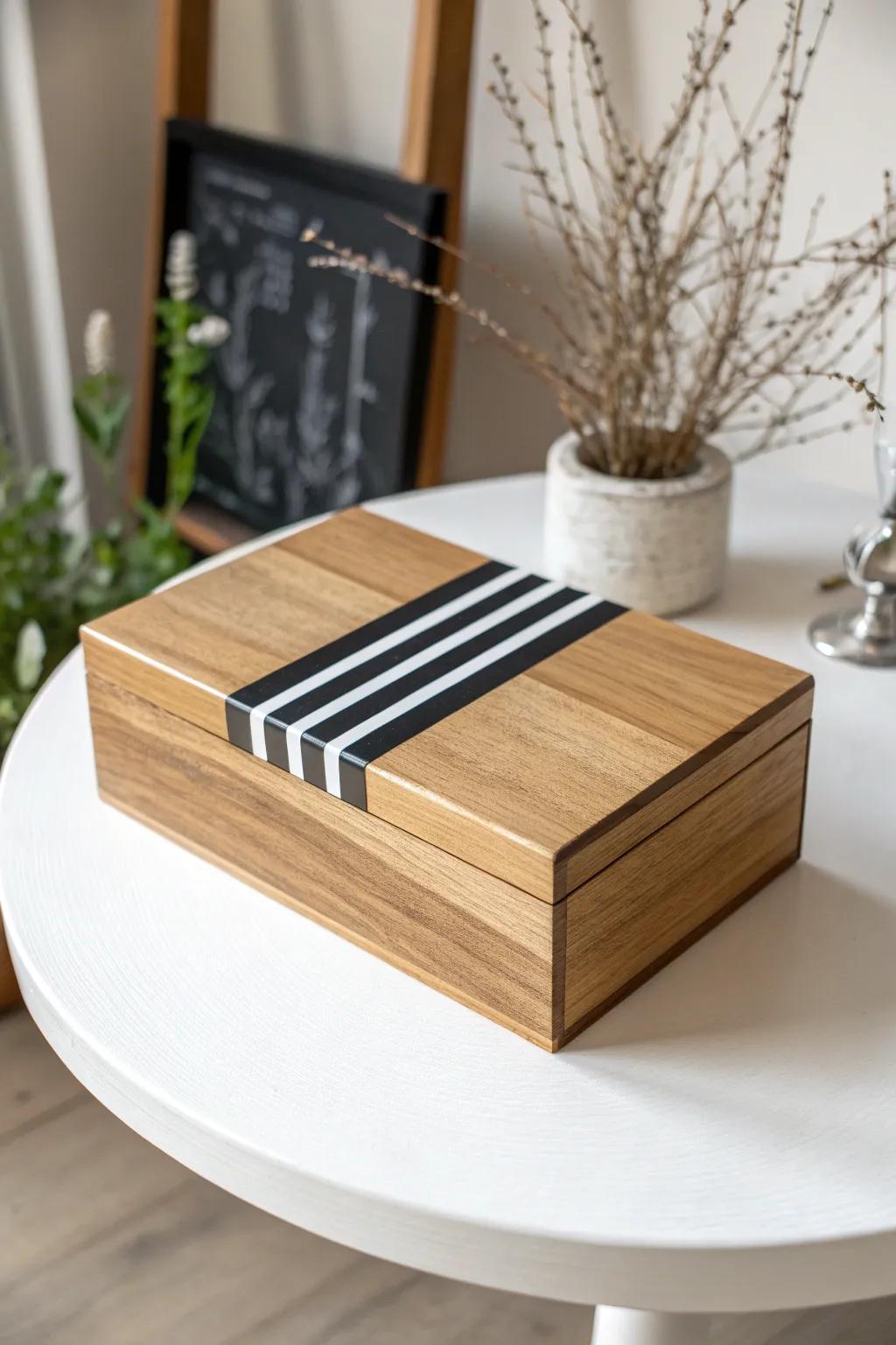 Elevate your décor with chic, minimalist stripes that blend modern elegance with natural beauty.