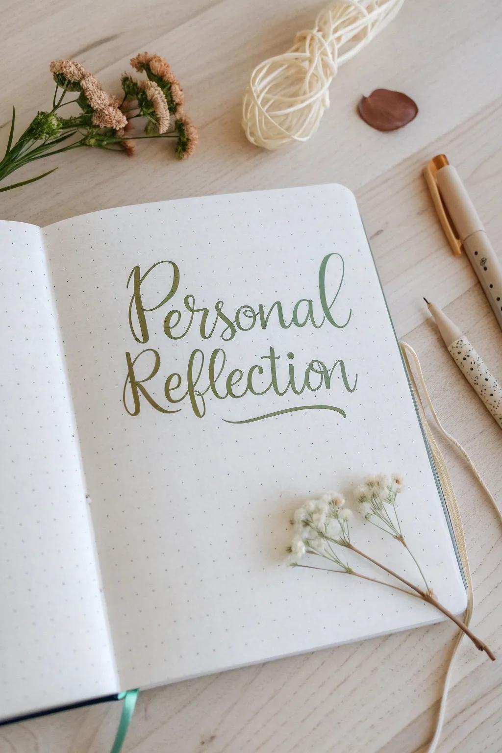 Capture your thoughts and embrace the beauty of personal reflection in style.