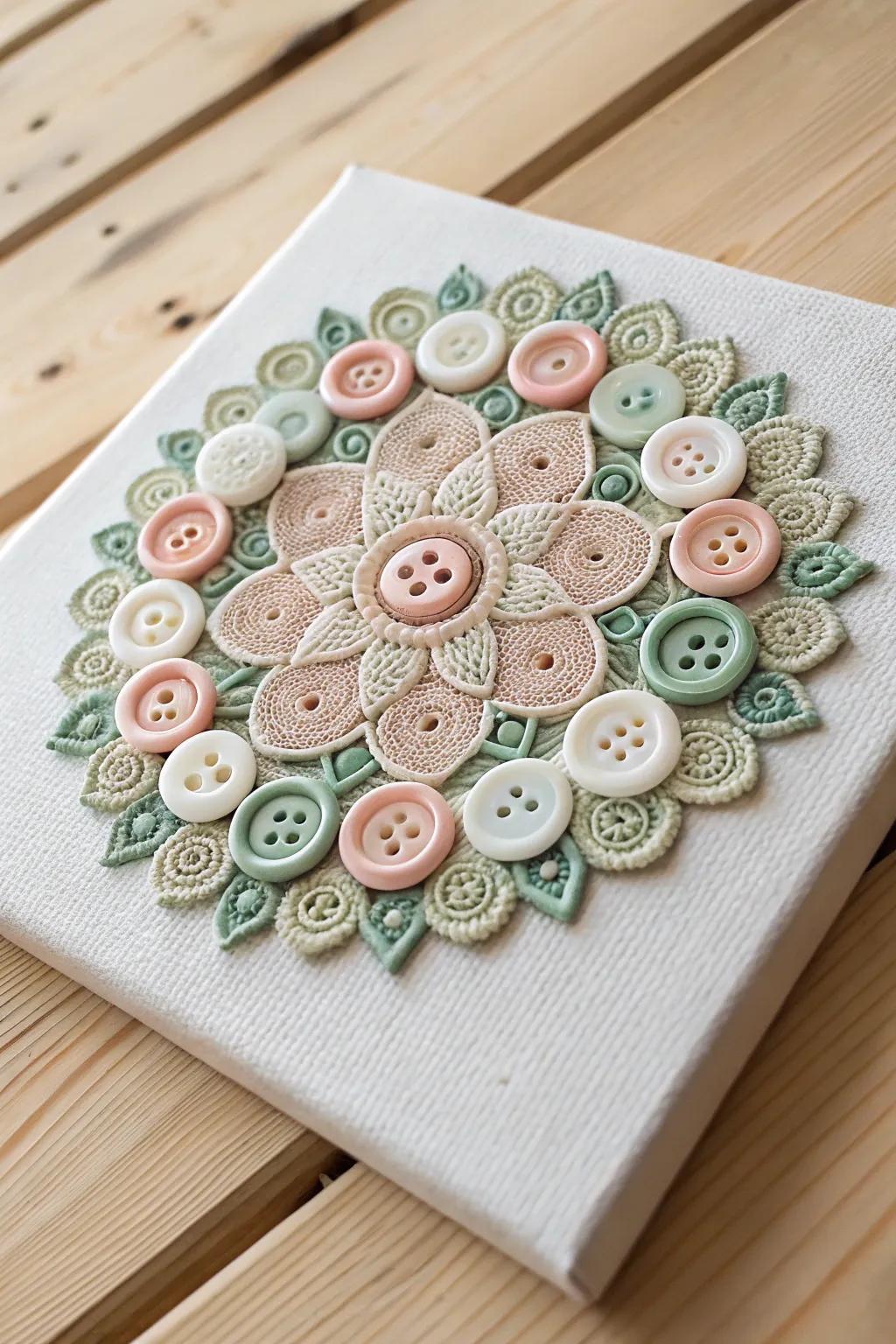 Find your Zen through the art of button mandalas—a perfect blend of simplicity and creativity for your serene space.