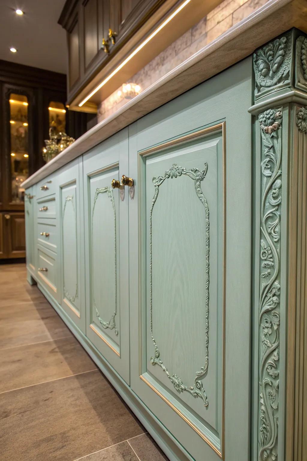 Refresh your space with the calming touch of mint green pastels.