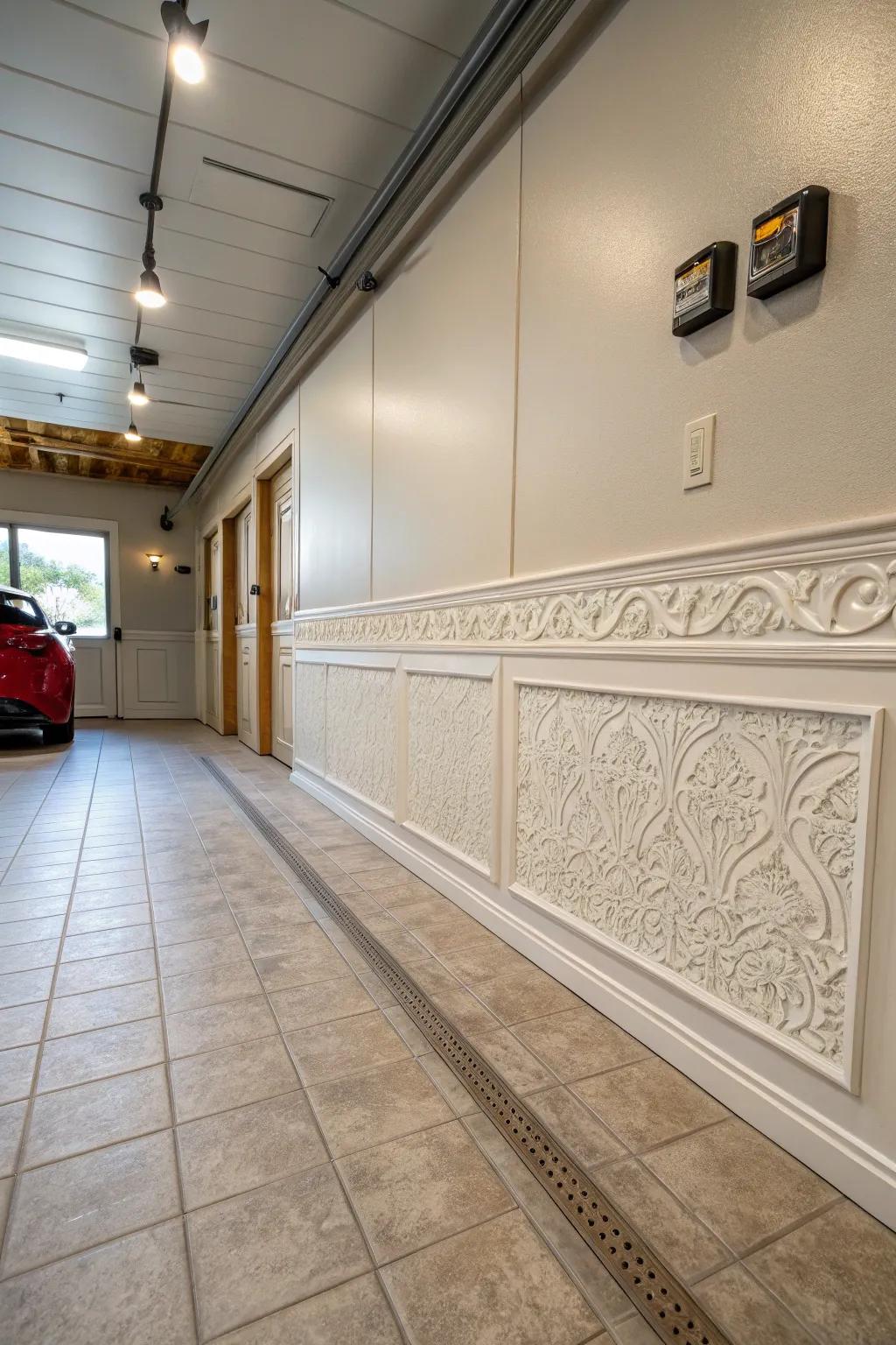Baseboards complete the look of your garage.