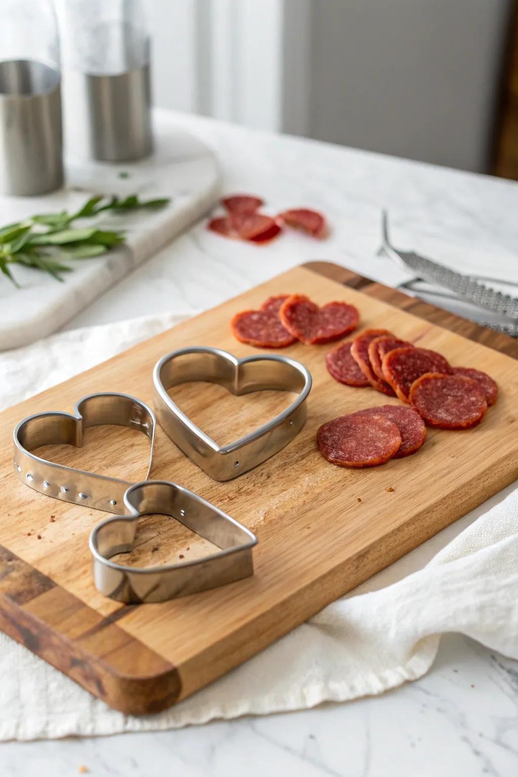 Elevate your pizza night with heart-shaped pepperoni toppings! ❤️ #PizzaPerfection #ScandiBohoStyle
