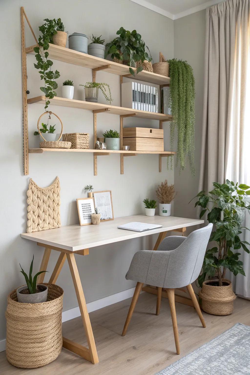 Elevate your craft space with elegant vertical storage solutions that blend functionality and style.