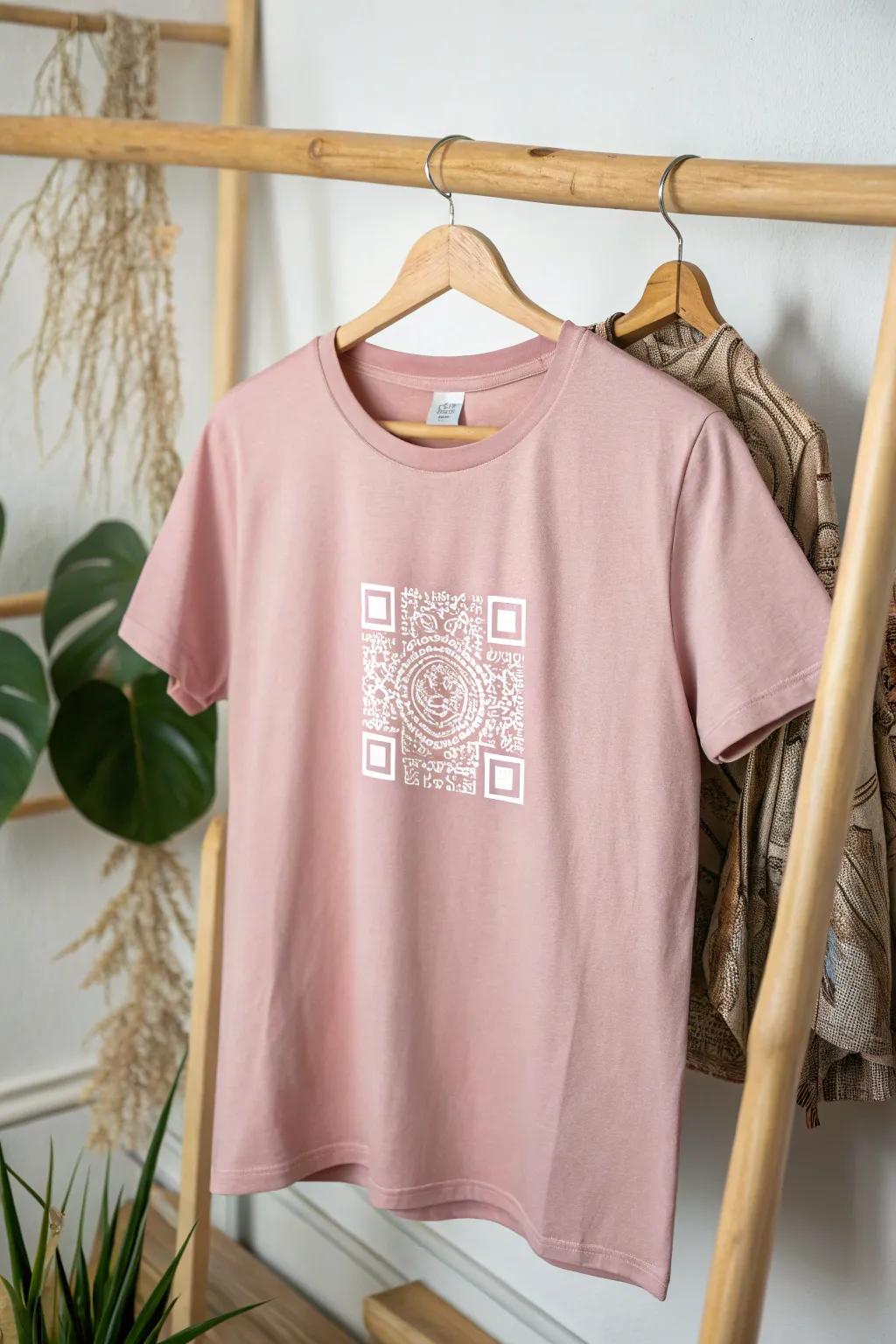 Scan in Style: Discover how a simple QR code can turn a high school t-shirt into an interactive experience. #ScandiBoho #FashionWithPurpose