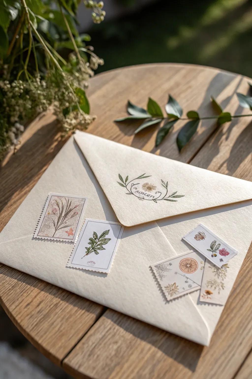 Add a personal touch with themed enclosures—where simplicity meets creativity in every letter.