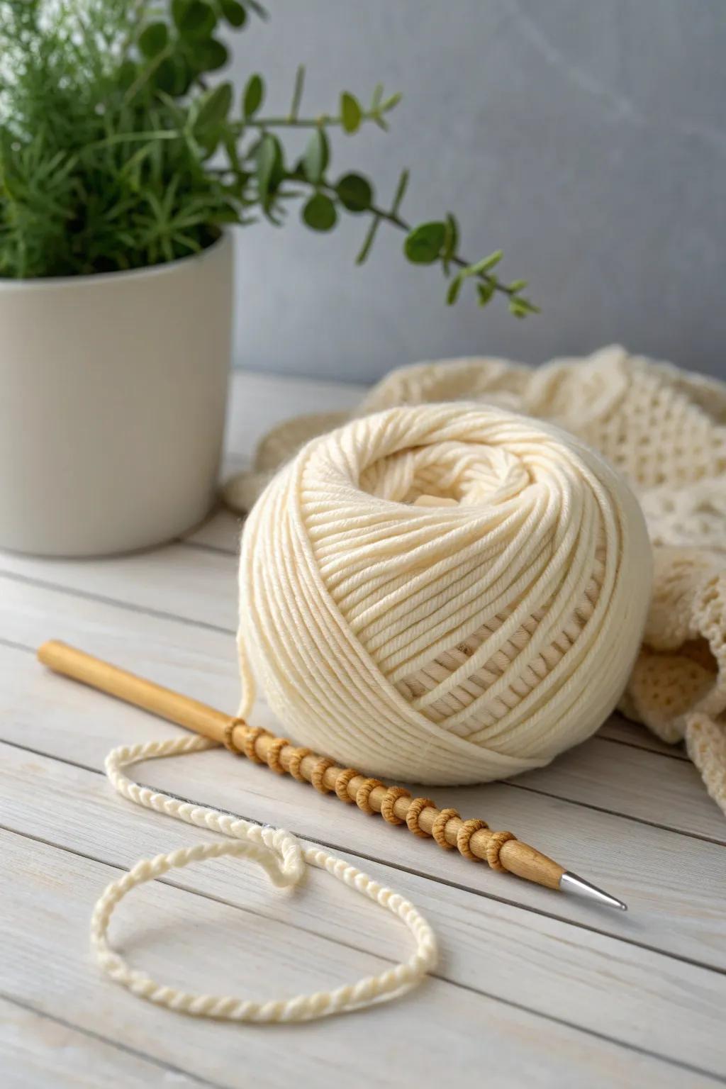 Embrace the elegance of the spiral cable stitch—perfect for adding a touch of sophistication to your crochet projects.