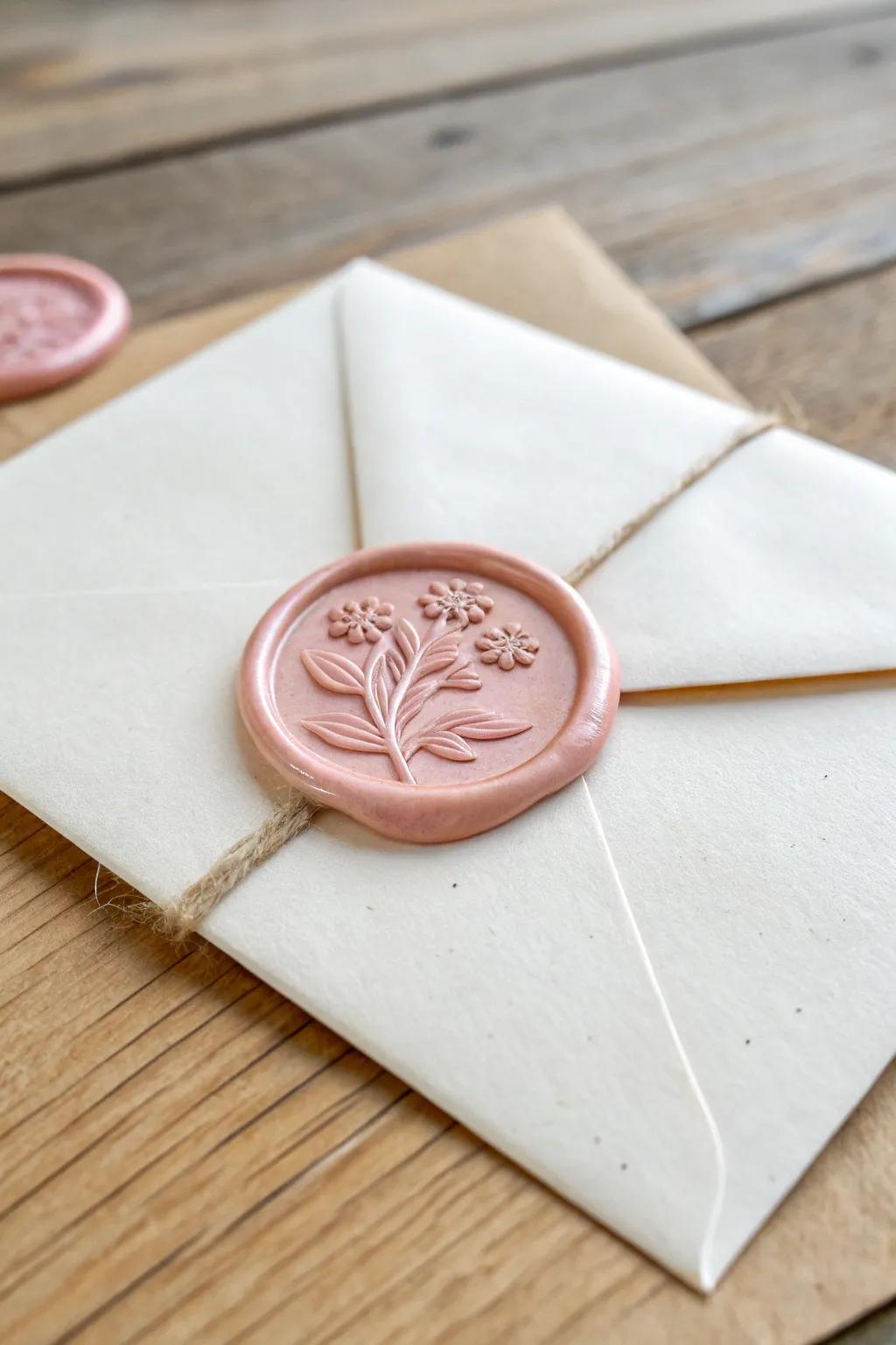 Add a touch of vintage elegance to your letters with a handcrafted wax seal.