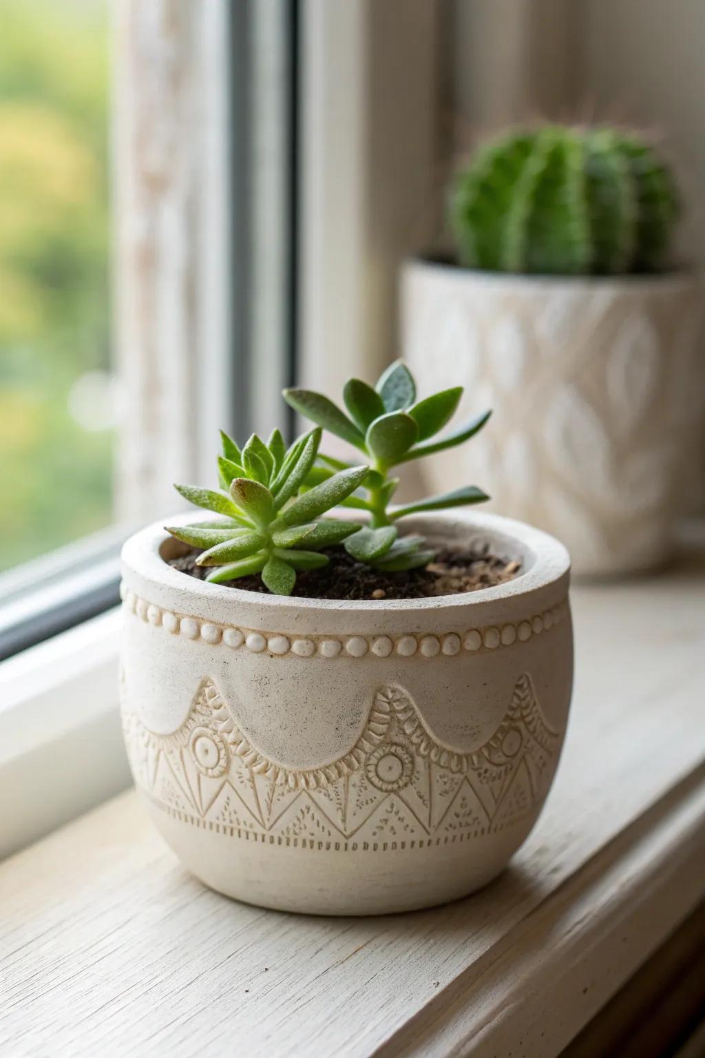 Elevate your kitchen with adorable miniature planters – where simplicity meets natural beauty.