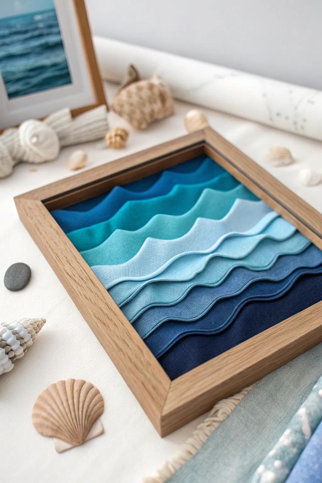 Bring the ocean's tranquility home with these stunning DIY wave patterns. 🌊✨