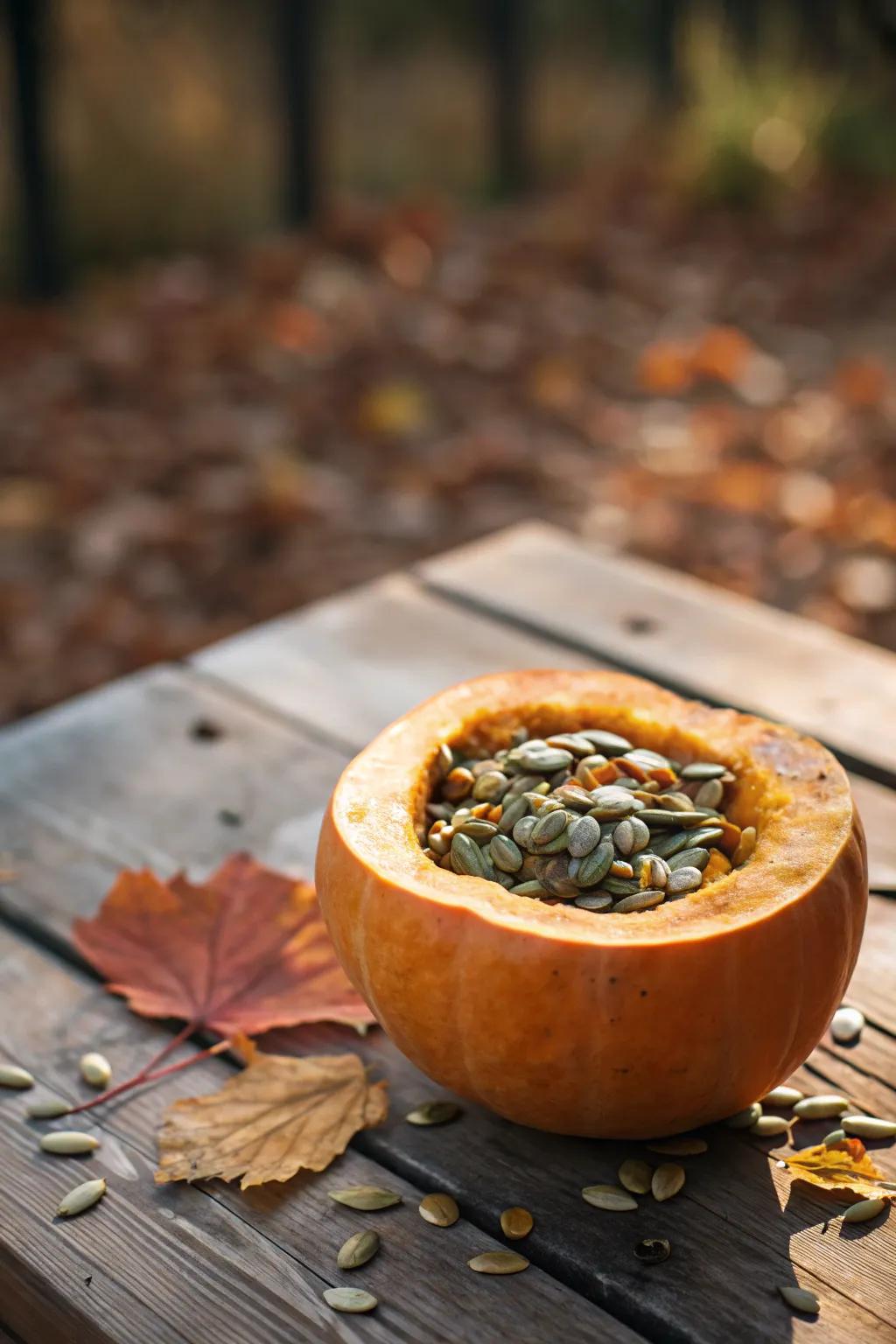 Celebrate autumn with a charming pumpkin bird feeder that brings nature to your doorstep!