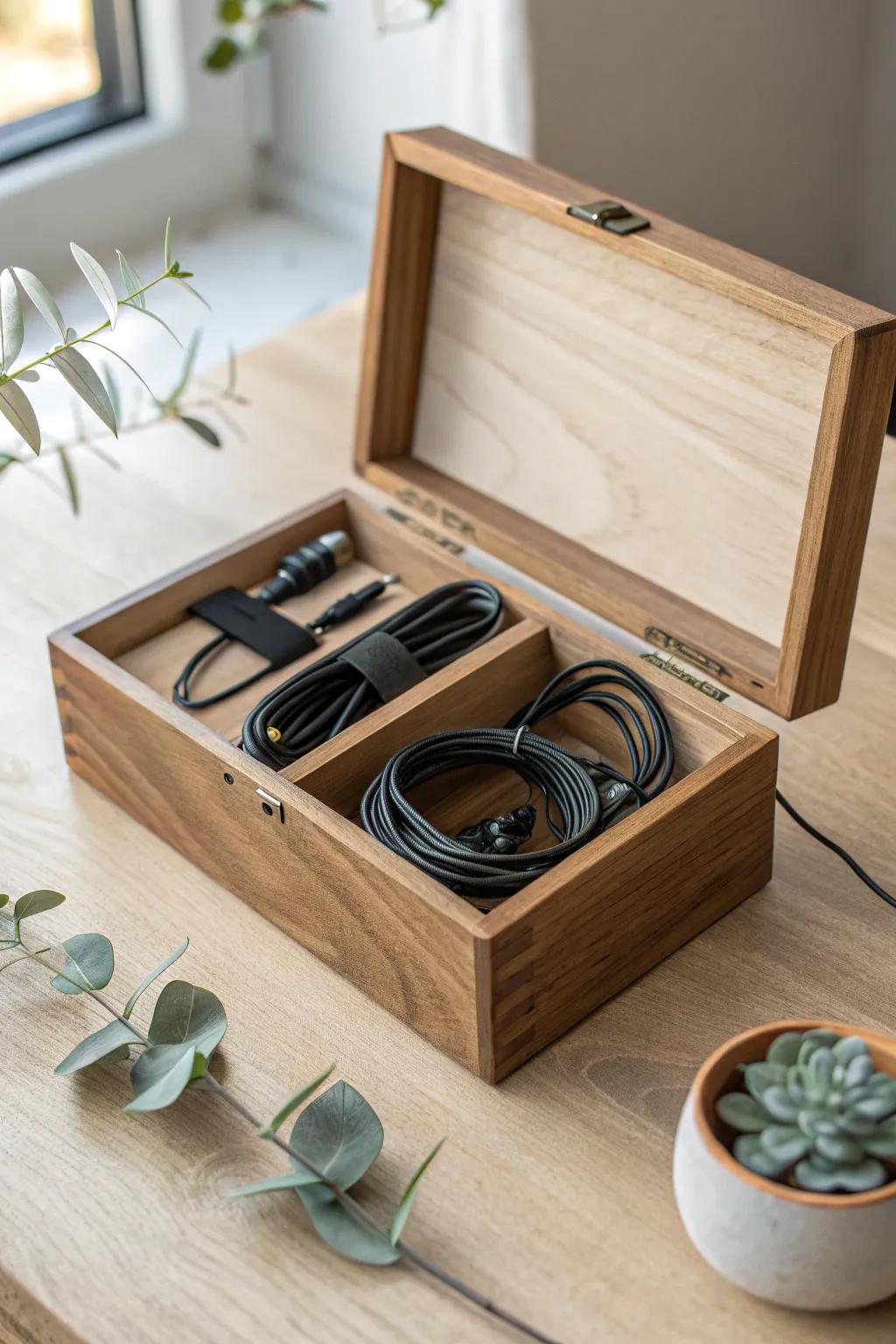 Transform cable chaos into organized elegance with the simplicity of zip ties.