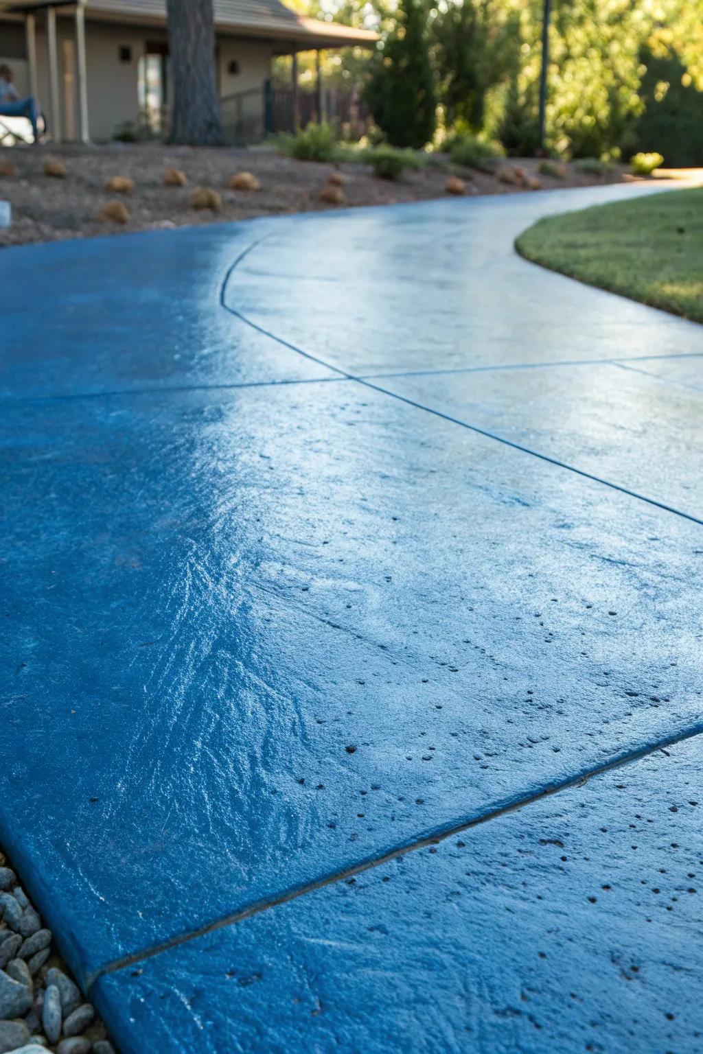 Transform your driveway with a splash of vibrant color for a unique and personalized touch.