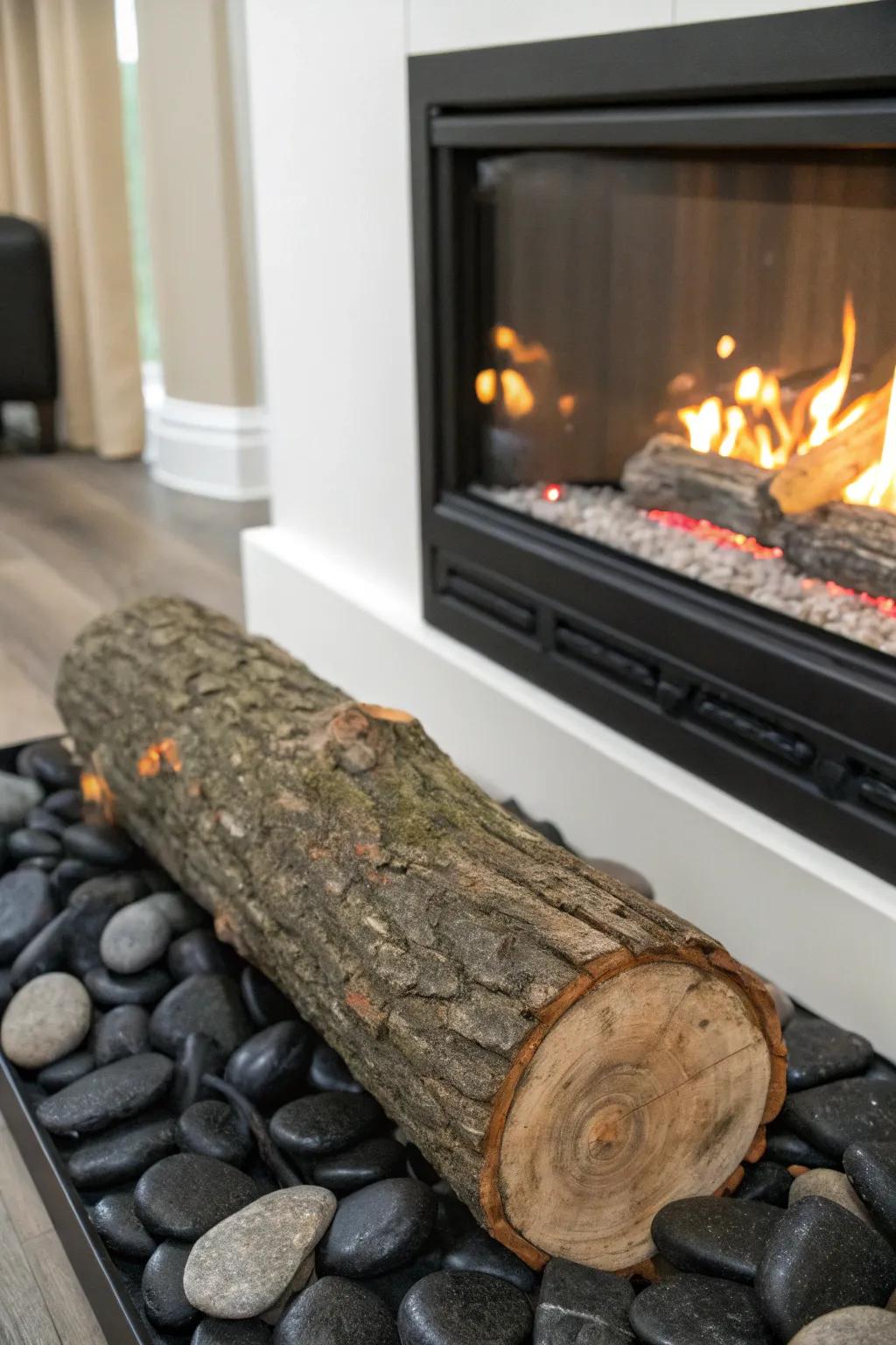 Elevate your space with eco-friendly faux logs—style meets sustainability.