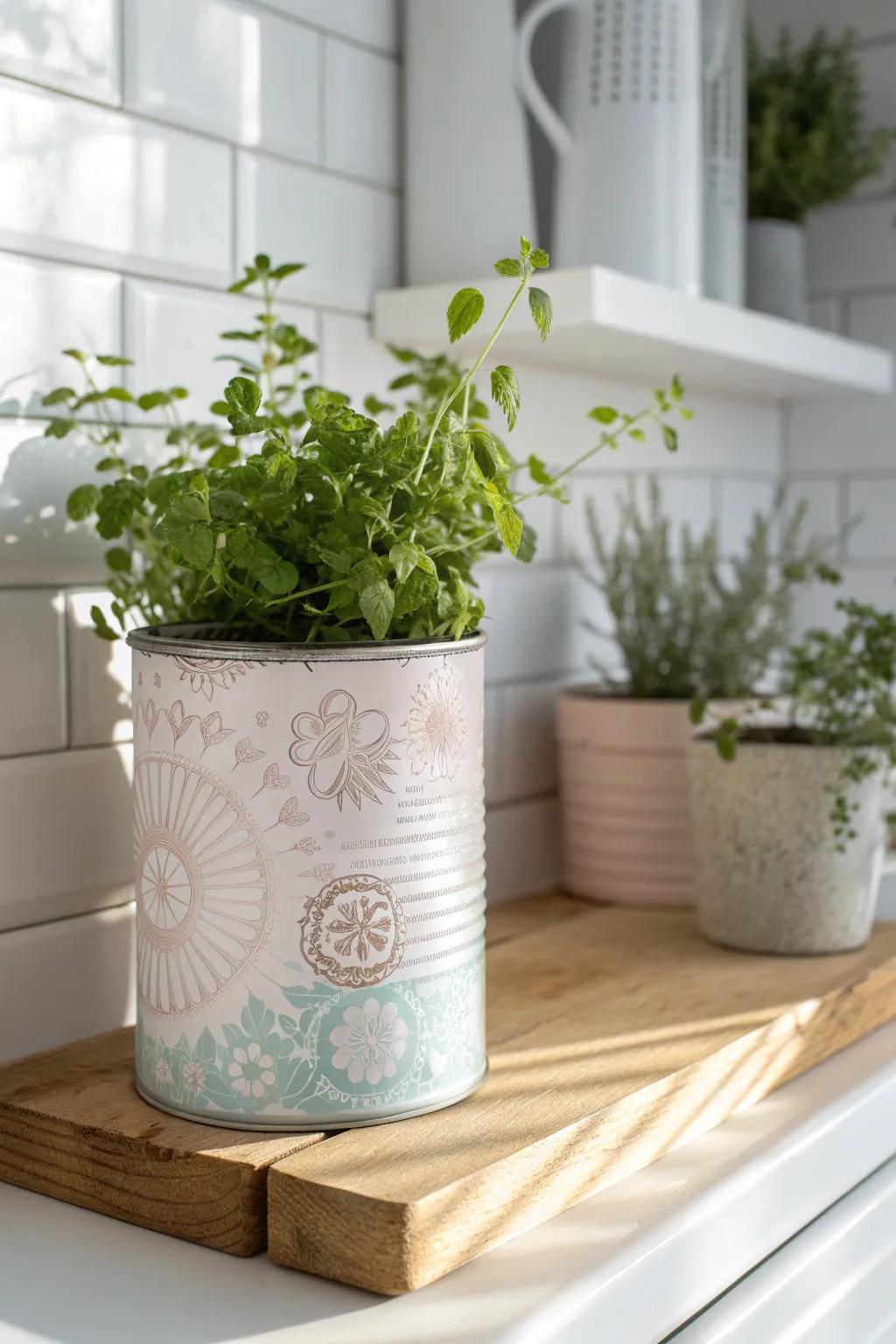 Transform everyday items into stunning decor with these upcycled tin can planters—where simplicity meets creativity.