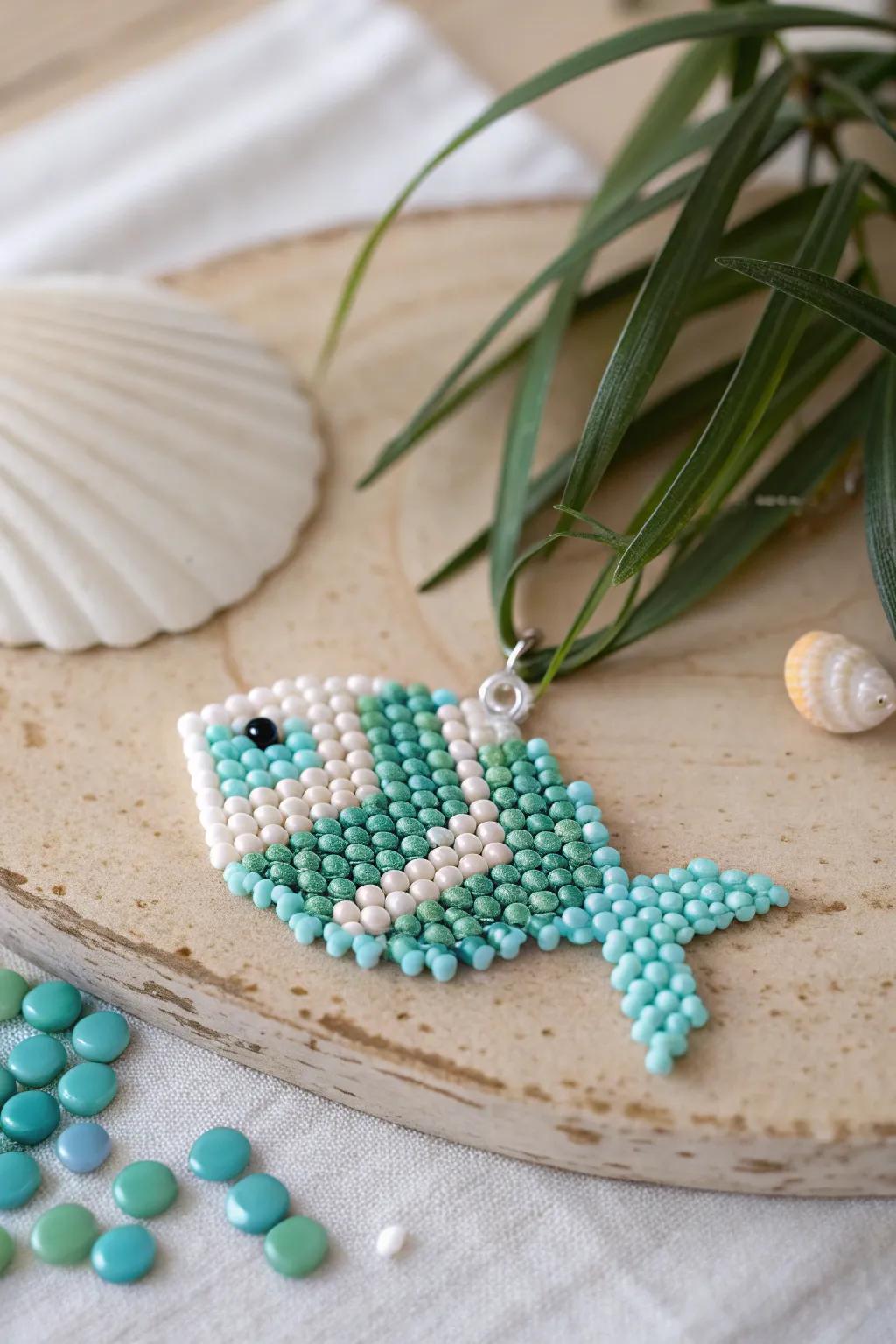 Dive into playful elegance with this charming mini fish, perfect for adding a touch of oceanic whimsy to your space.