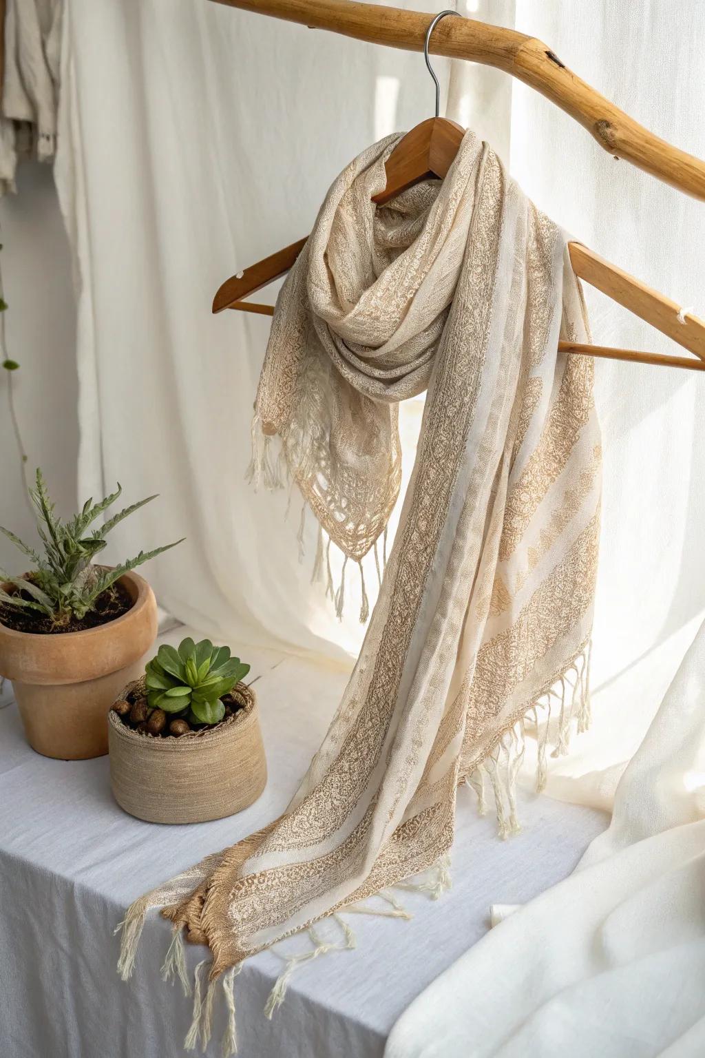 Wrap yourself in warmth and style with this effortlessly chic infinity scarf, the perfect blend of minimalism and craftsmanship.