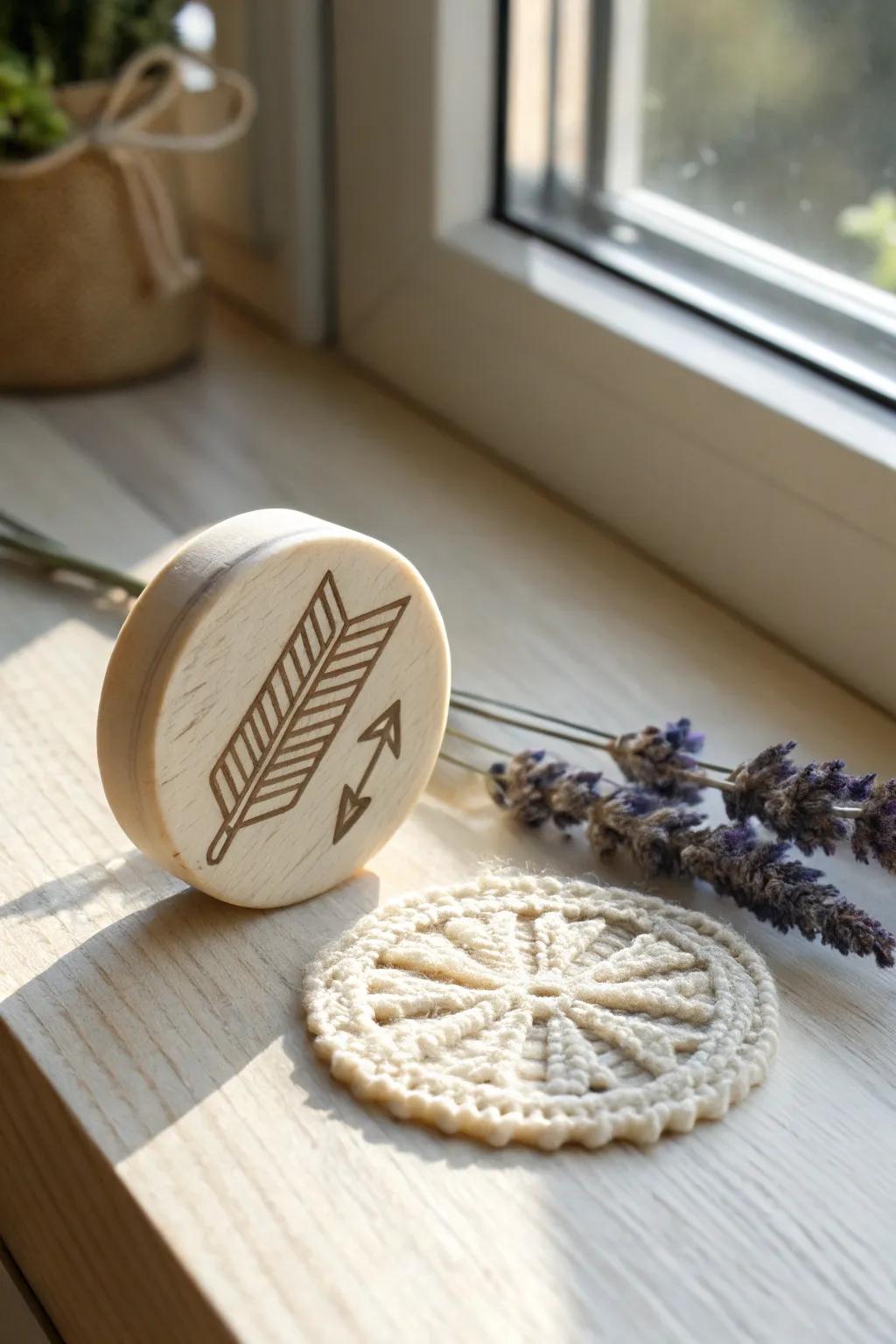 Embrace the charm of retro with this beautifully crafted arrow stamp, perfect for your creative projects.