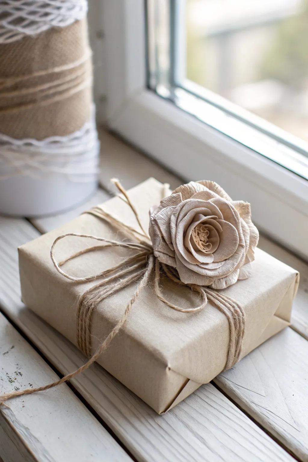 Add a touch of elegance and thoughtfulness to your gifts with handcrafted fabric flowers. 🎁🌸