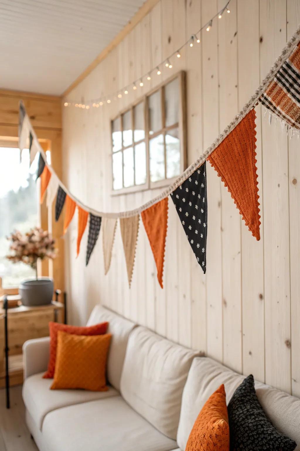 Add a touch of festive charm with vibrant Halloween buntings!