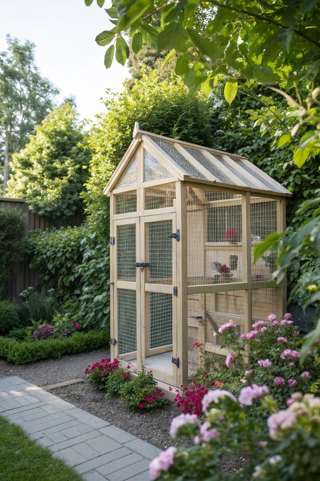Discover your secret garden escape with this charming homemade bird aviary.