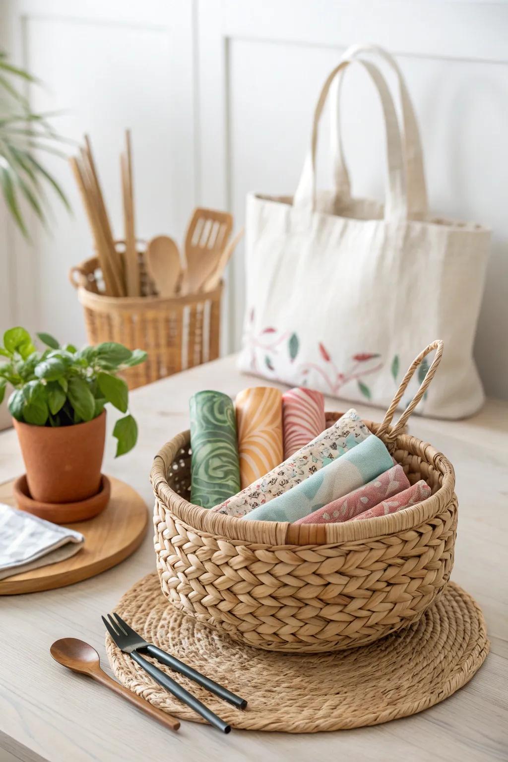 Embrace sustainable living with a touch of Scandinavian simplicity and boho charm. 🌿 #EcoChic #MinimalistLiving