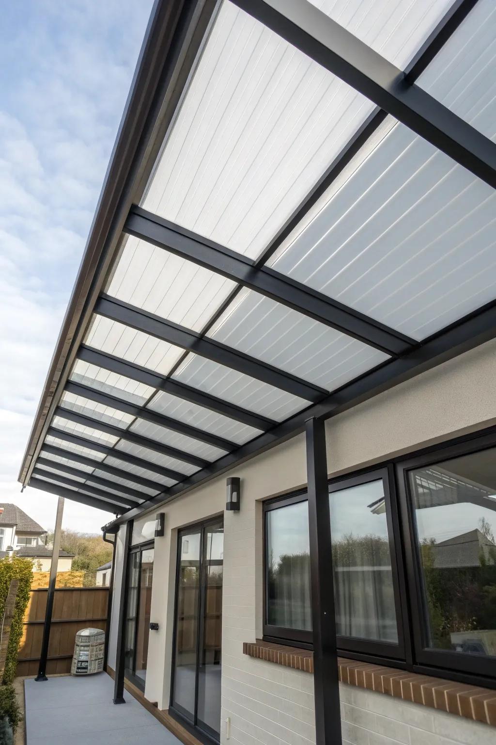Illuminate your space with the elegance of polycarbonate panels.