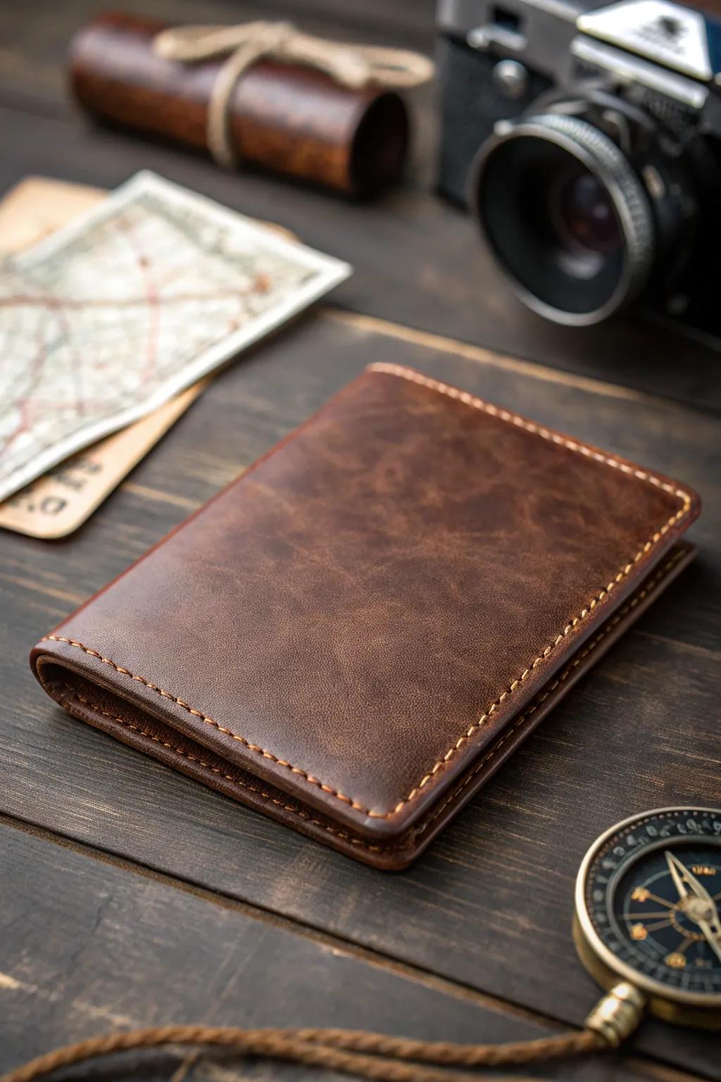 Travel in style: Handcrafted leather passport holders that combine elegance and functionality.