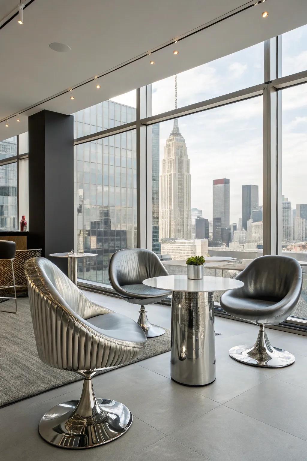 Futuristic elements create a cutting-edge atmosphere.