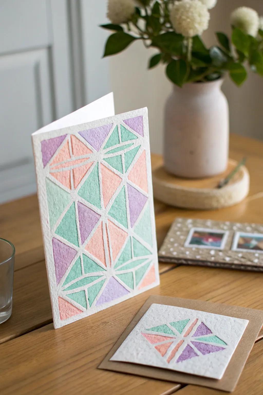 Craft a heartfelt masterpiece with sponge-painted Mother's Day cards, where simplicity meets vibrant creativity.
