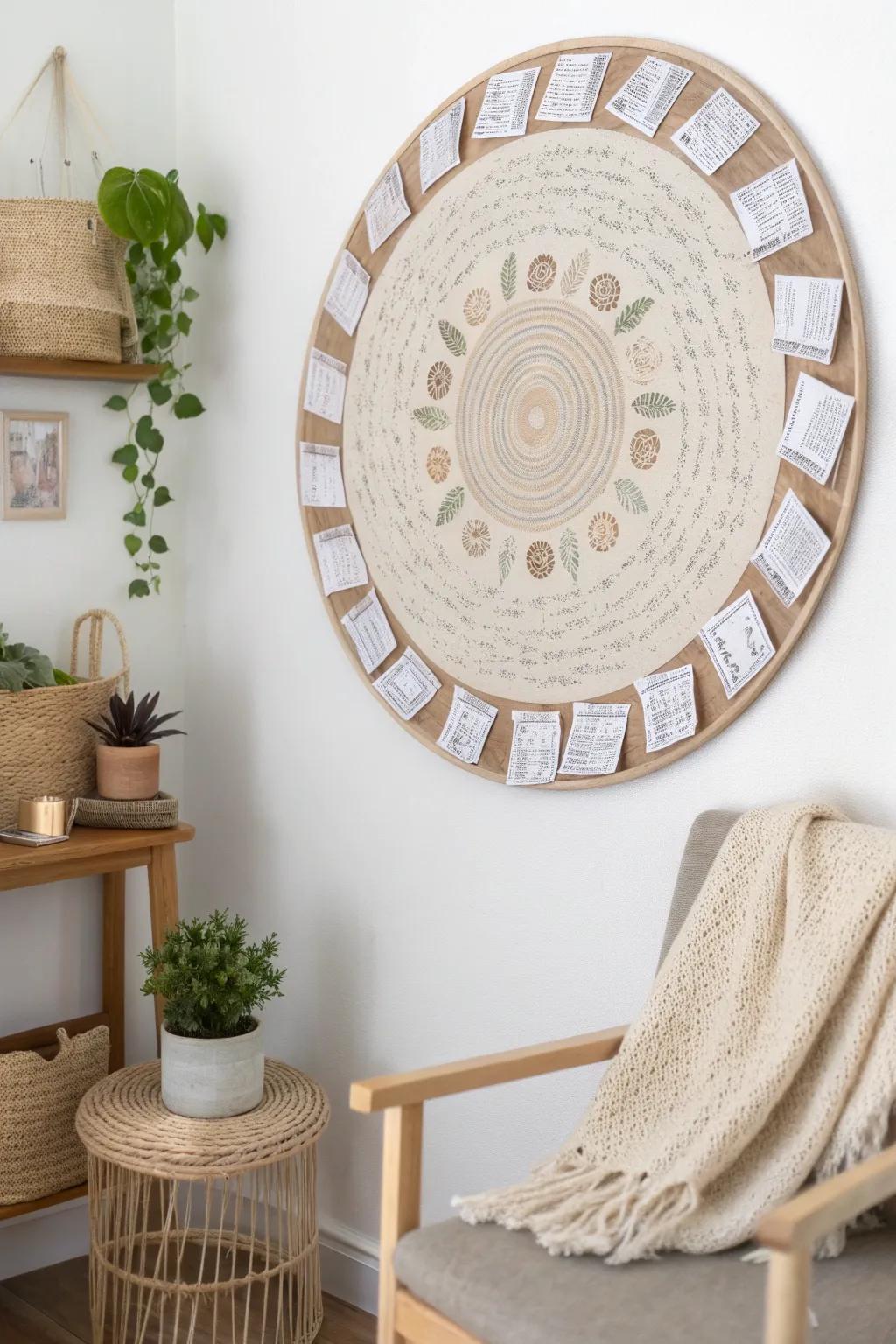 Spin into inspiration with this Circle of Motivation, where every quote leads you to new possibilities. #ScandinavianDesign #BohoVibes #Motivation