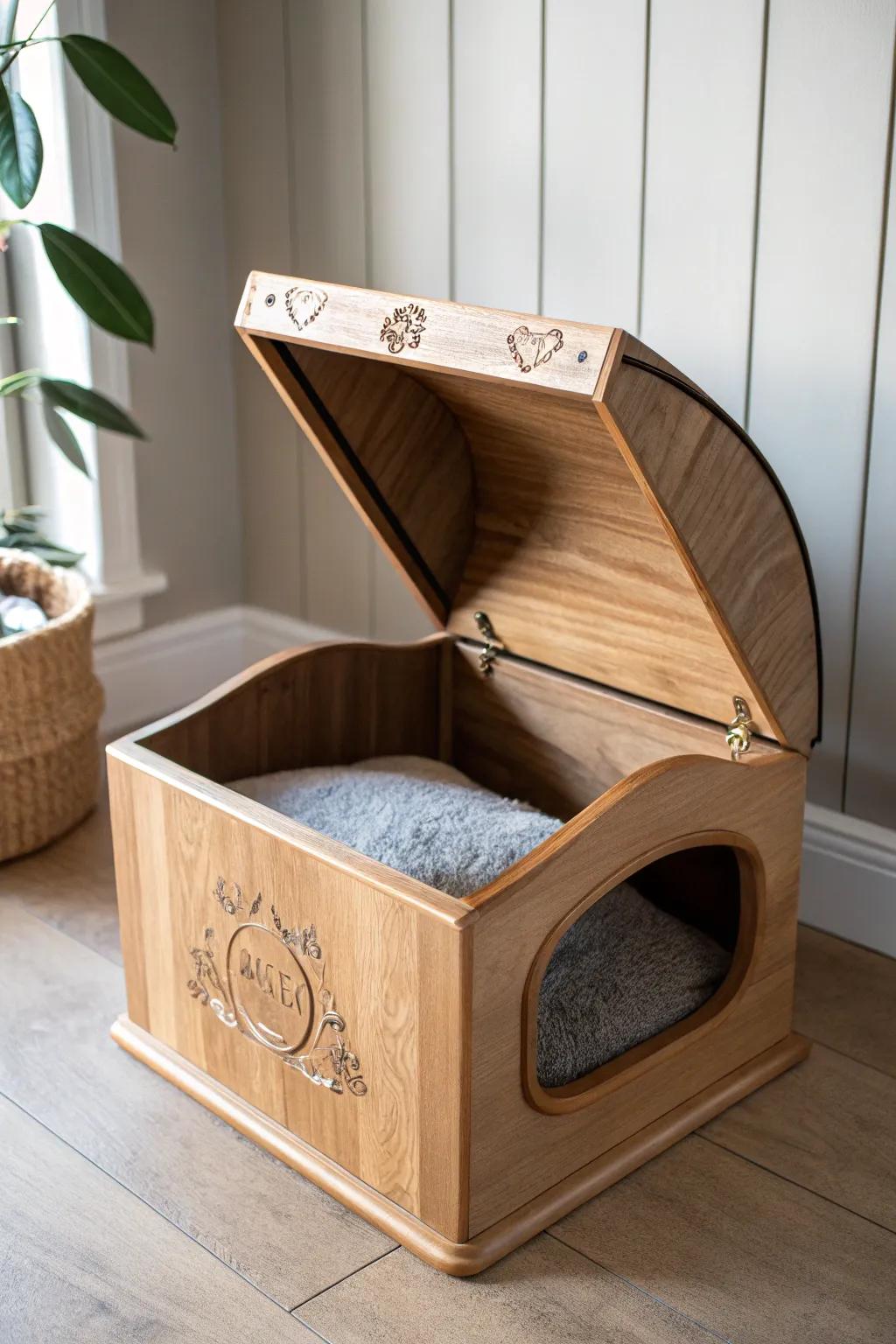 Transforming function into luxury: A nesting box masterpiece.