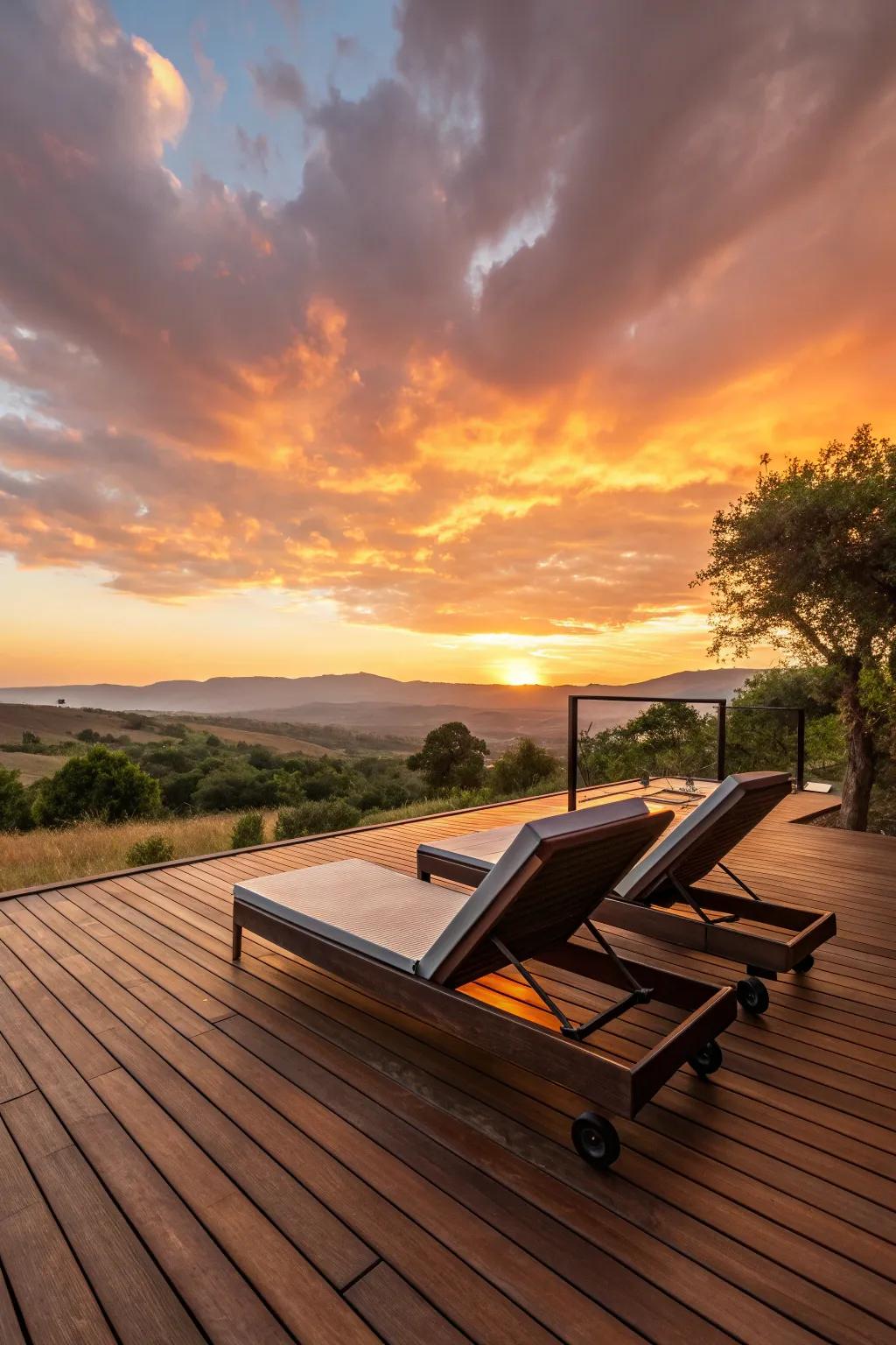 Experience the art of relaxation with a front-row seat to nature's masterpiece.