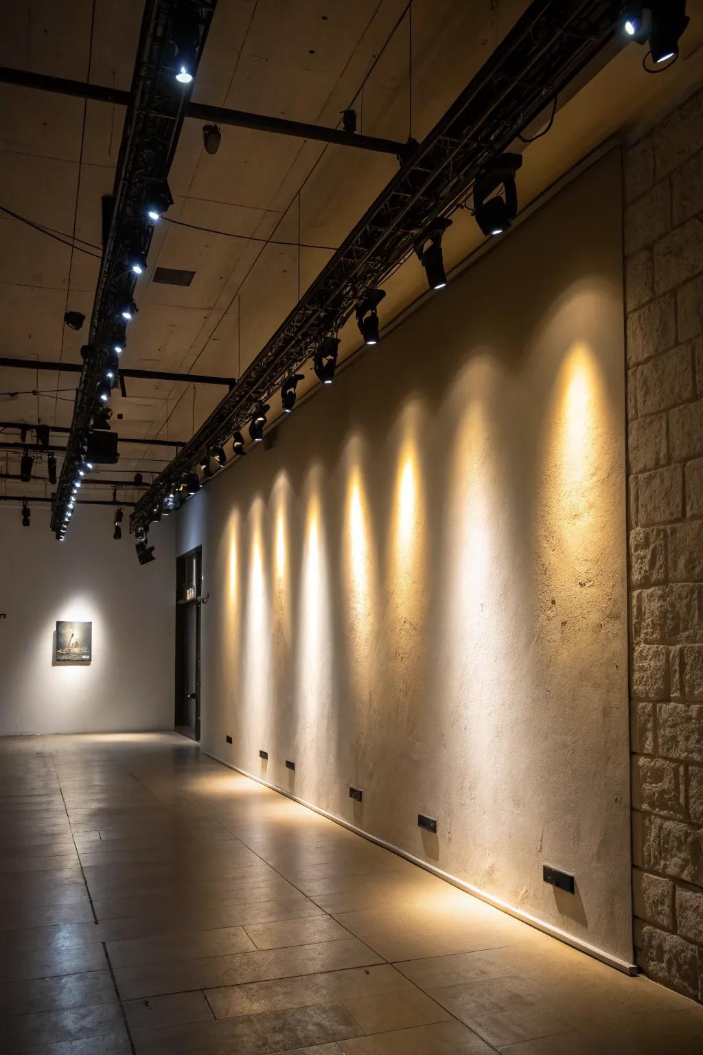 Use uplights to add drama to your space.