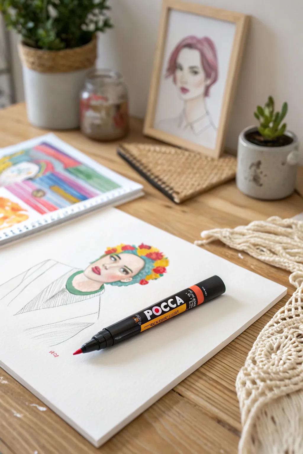 Unleash your creativity with Posca: Where pop art meets minimalist elegance.