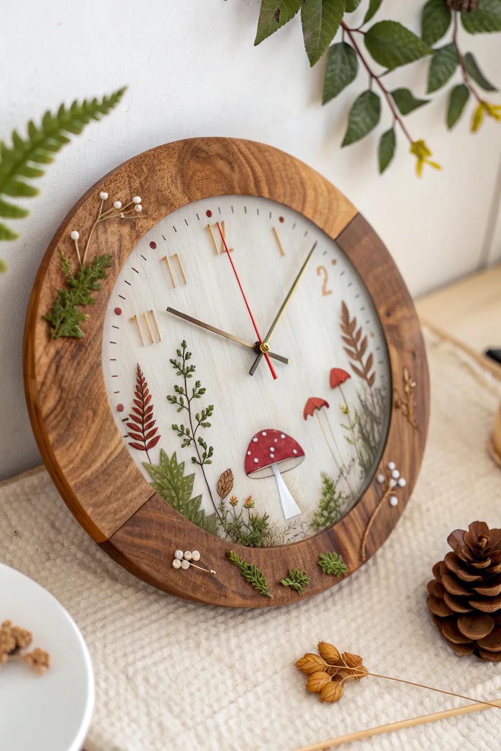 Bring a touch of enchanted forest magic to your space with this exquisite resin woodland clock.