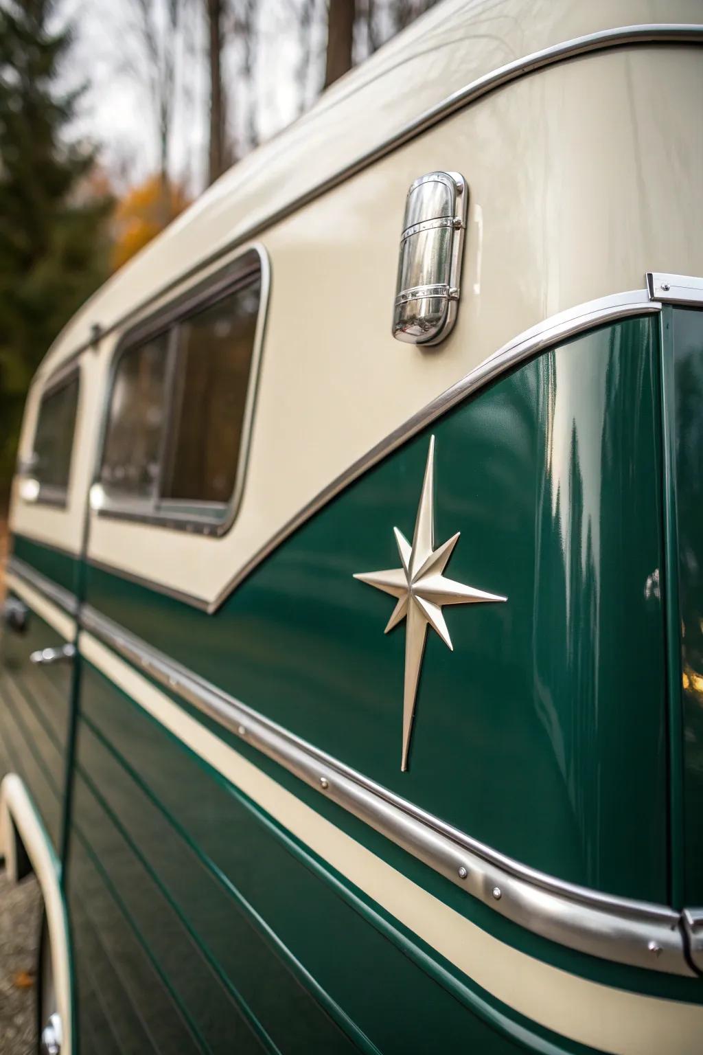 Timeless Elegance: Elevate your camper with vintage accents that tell a story of classic craftsmanship.