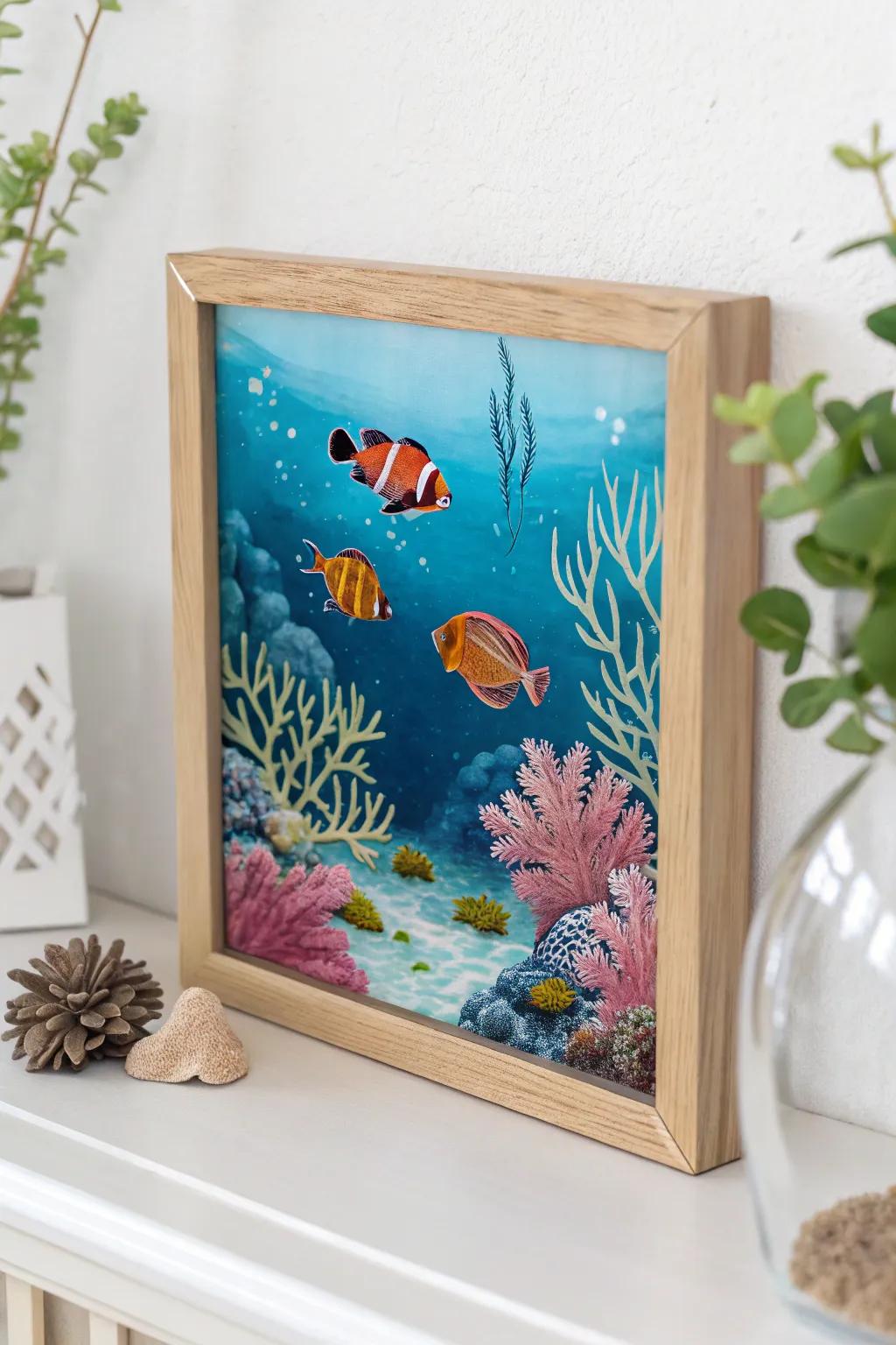 Transform your space with the serene beauty of underwater dreams, where art meets tranquility.